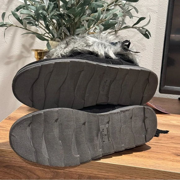 Lukees By Muk Luks Sigrid Leela Too 11 Boots Faux Fur Knit Cuff Braided Tassels - Picture 6 of 6